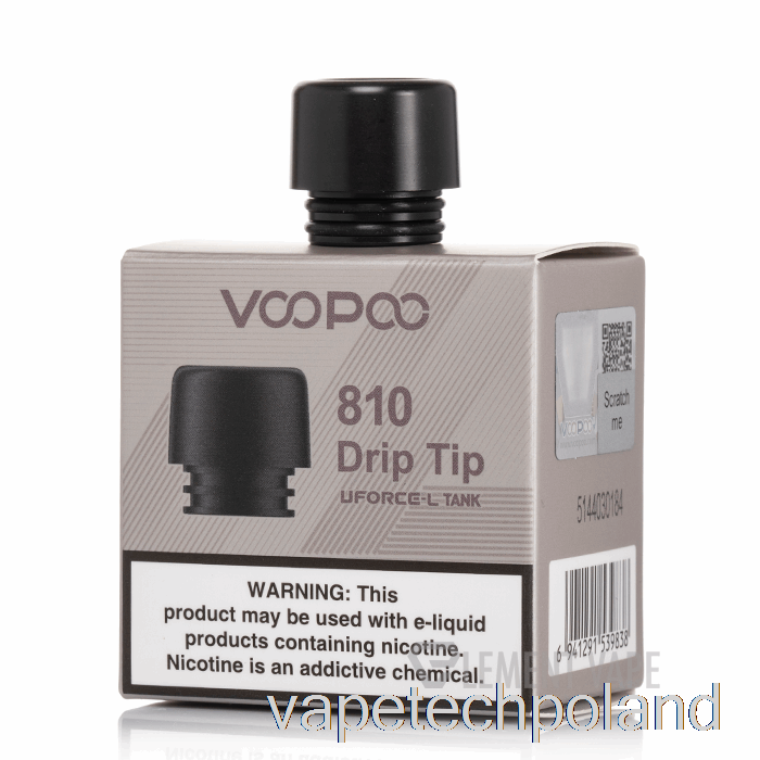 Vape Długopis Voopoo Uforce-l 810 Końcówka Kroplowa Czarna